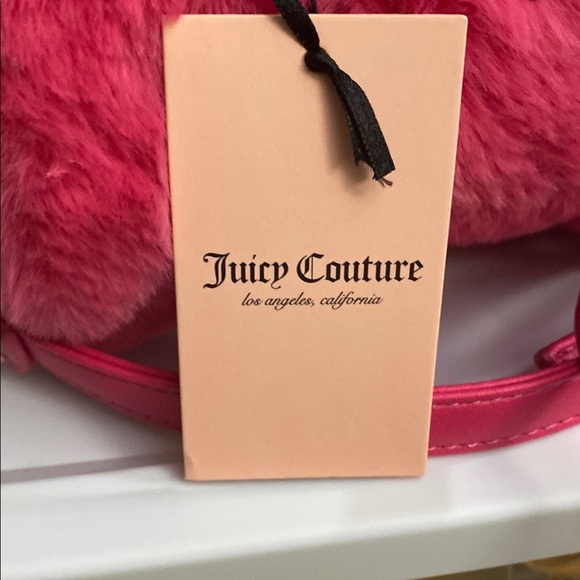 NWT Juicy Couture Pink Faux Fur Handbag - Picture 4 of 4